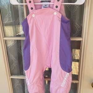 Columbia Pink and Purple Snow Bib Overalls-2T